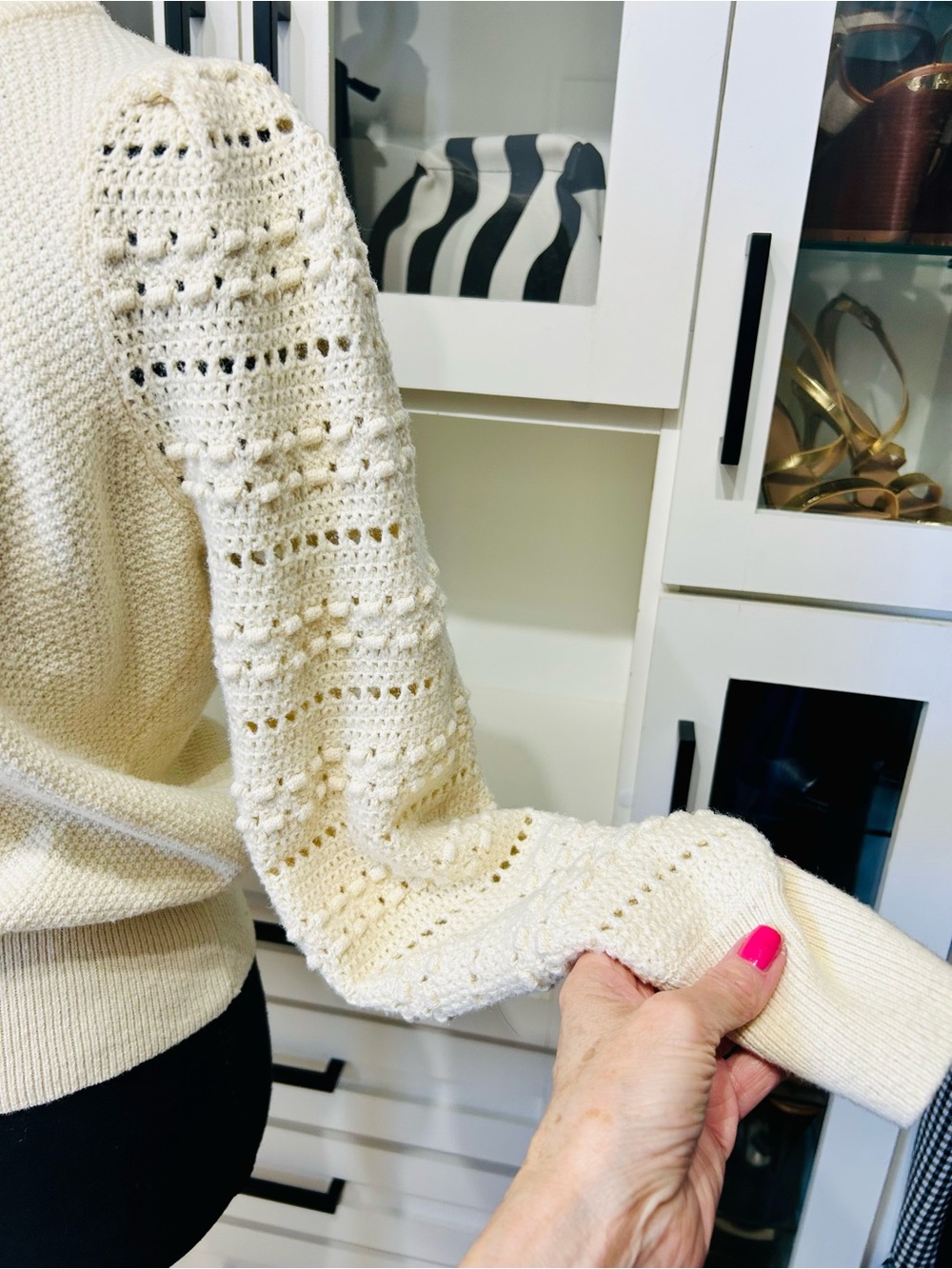 Madewell -  Bobble-Sleeve Pullover Lightweight Wool Blend Sweater Size, Small